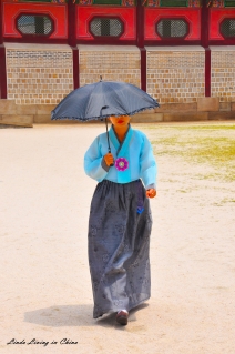 Girl wearing Hanbok