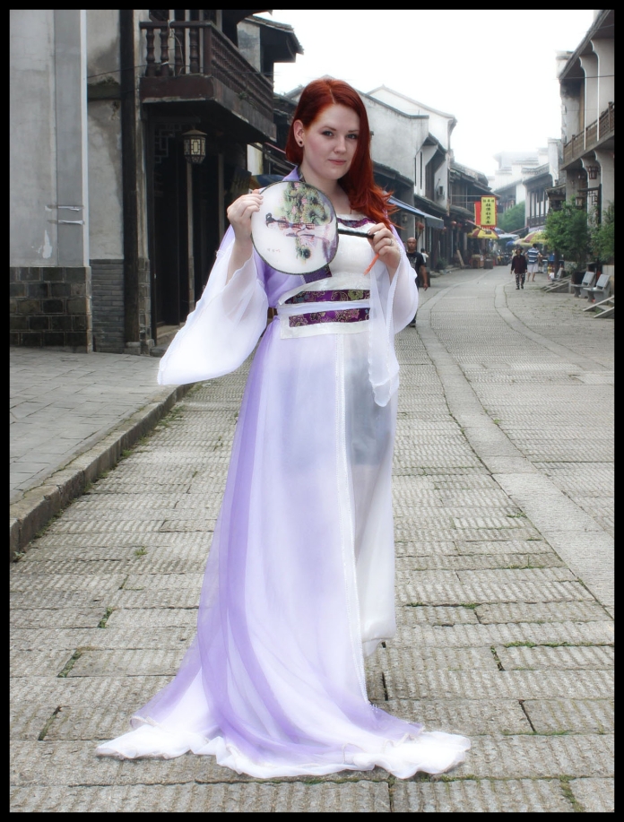 Me wearing Hanfu in Changsha, Hunan